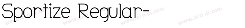 Sportize Regular字体转换